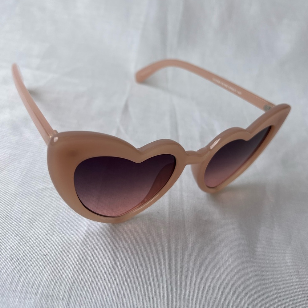 Pink Heart Cat Eye Sunglasses